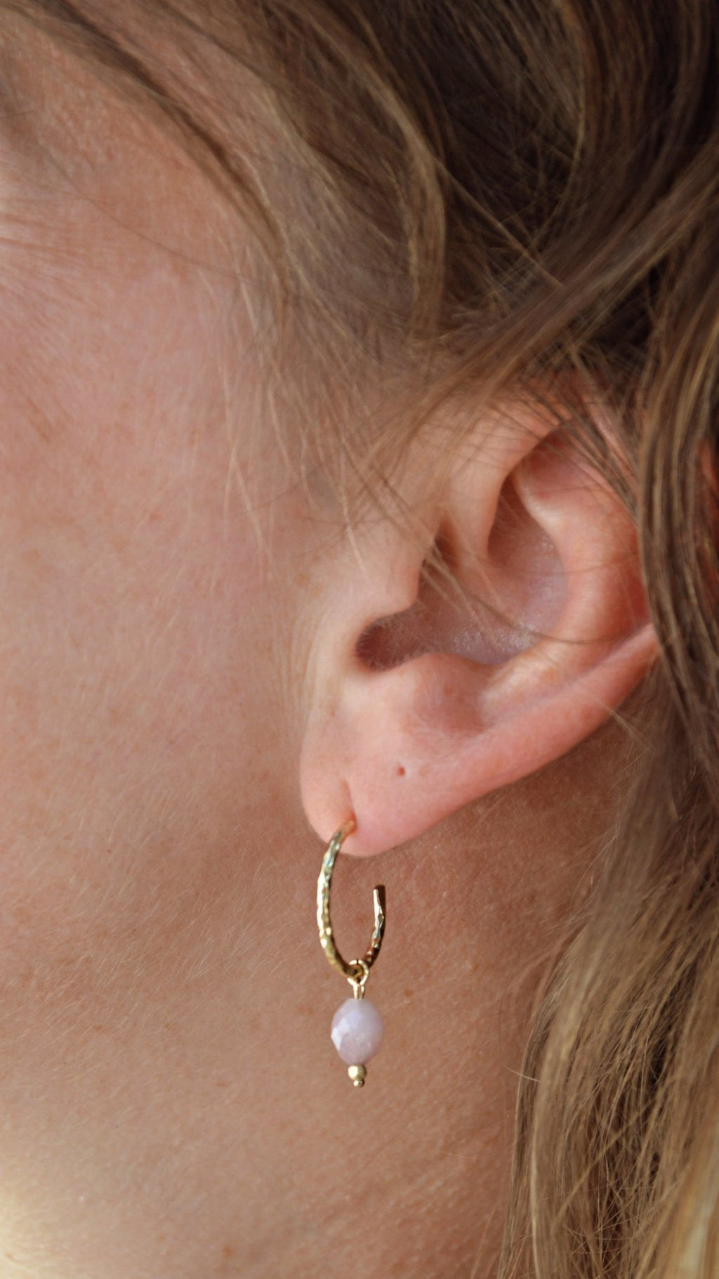 APHRODITE – Quartz Rose boucles d'oreilles, , création artisanale – L'Harmonie Précieuse