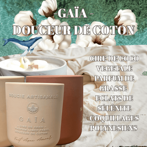 GAÏA, Linge Frais – pureté aérienne & clarté apaisante, 180 ml / 340 ml, , création artisanale – L'Harmonie Précieuse