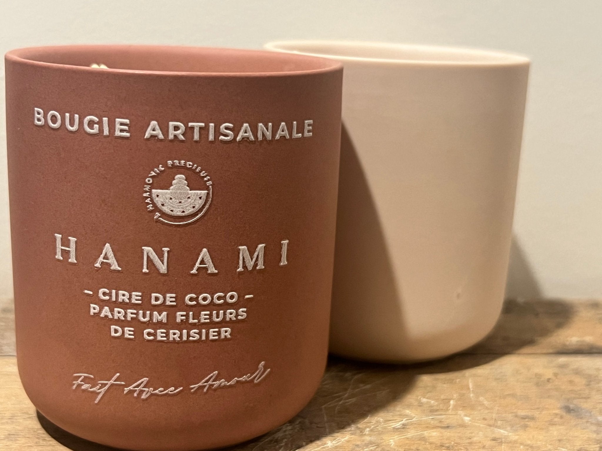 HANAMI, Fleur de Sakura – douceur florale & lumière rosée – 180 ml / 340 ml, , création artisanale – L'Harmonie Précieuse