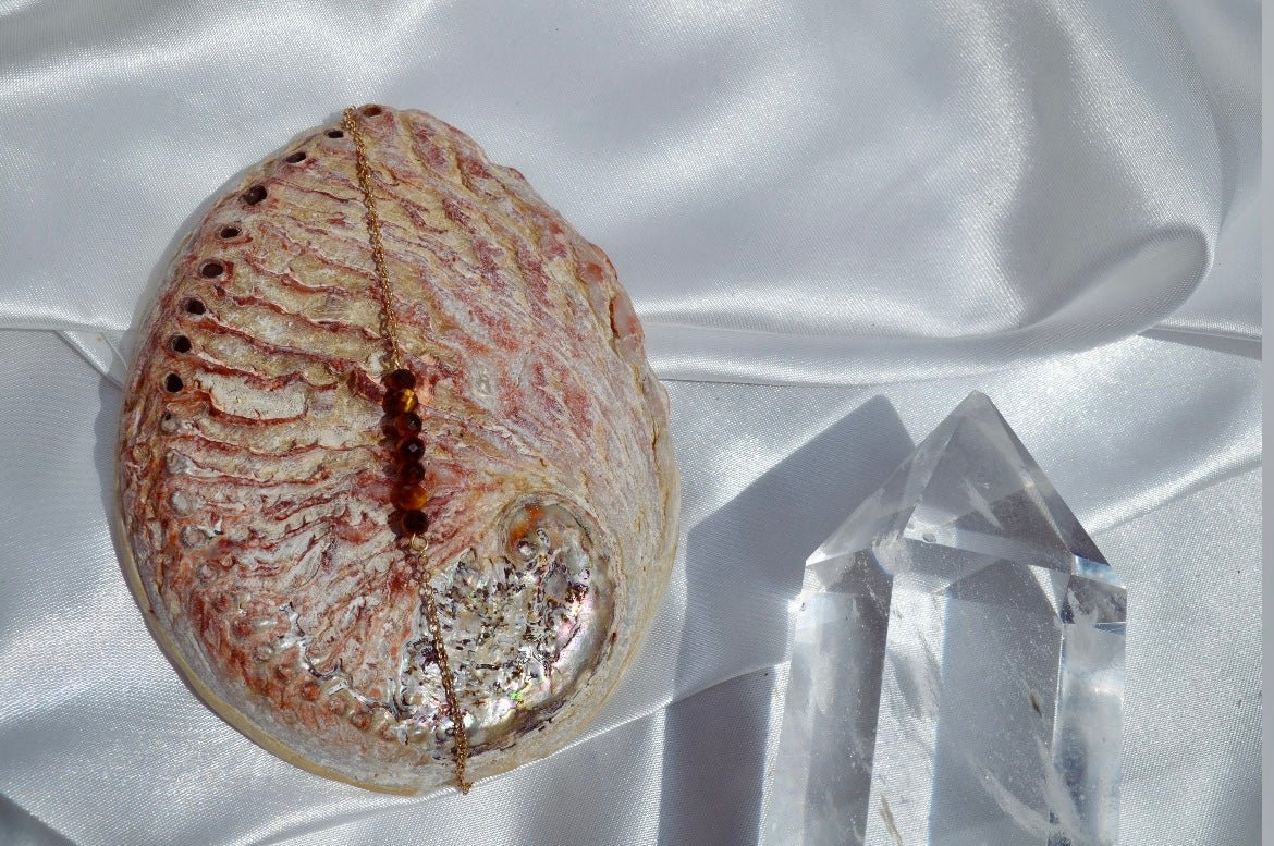 TALISMAN THEIA - Bracelet Œil de Tigre (7 gemmes), , création artisanale – L'Harmonie Précieuse