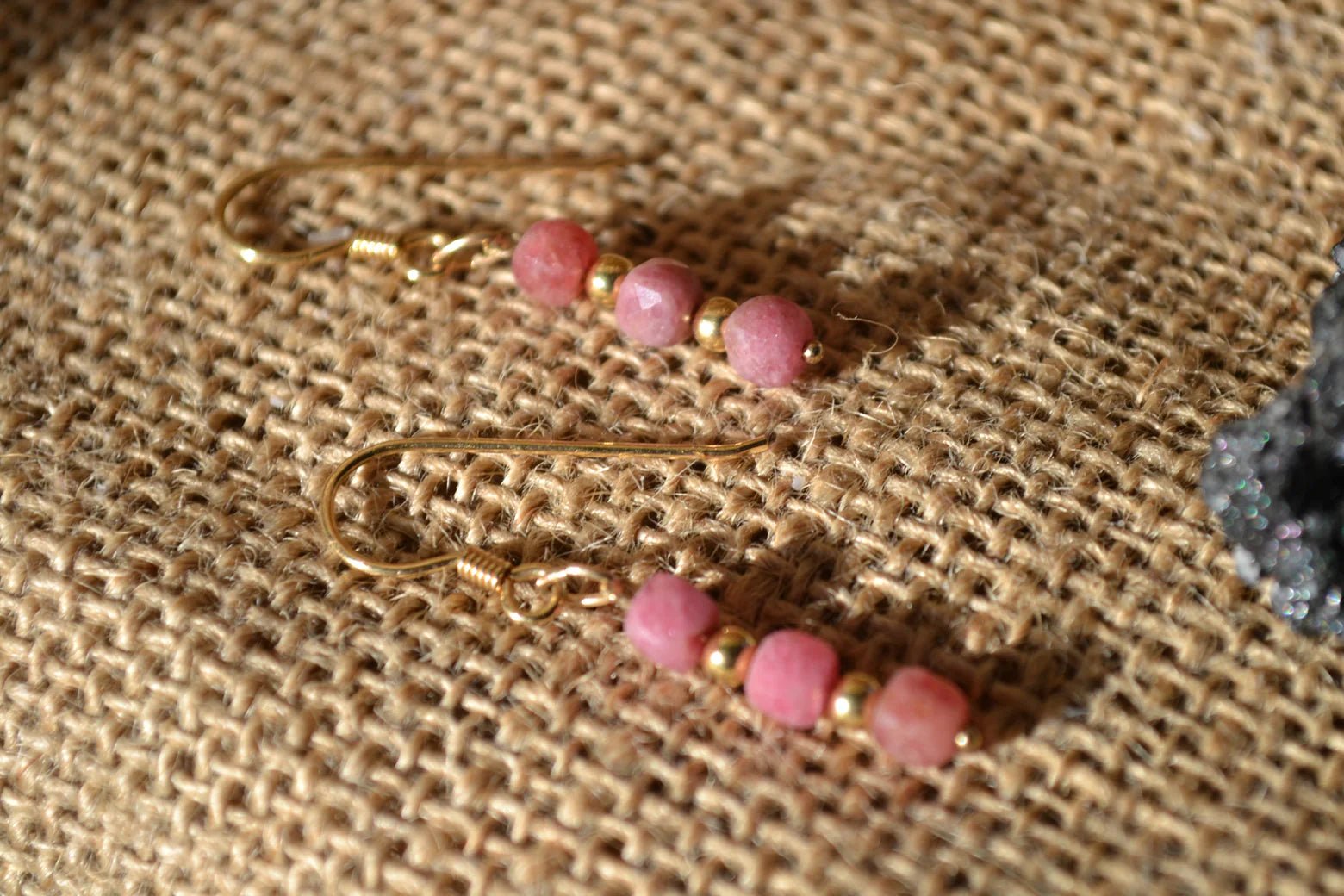 TALISMAN VESTA - Boucles d’oreilles Rubis, , création artisanale – L'Harmonie Précieuse