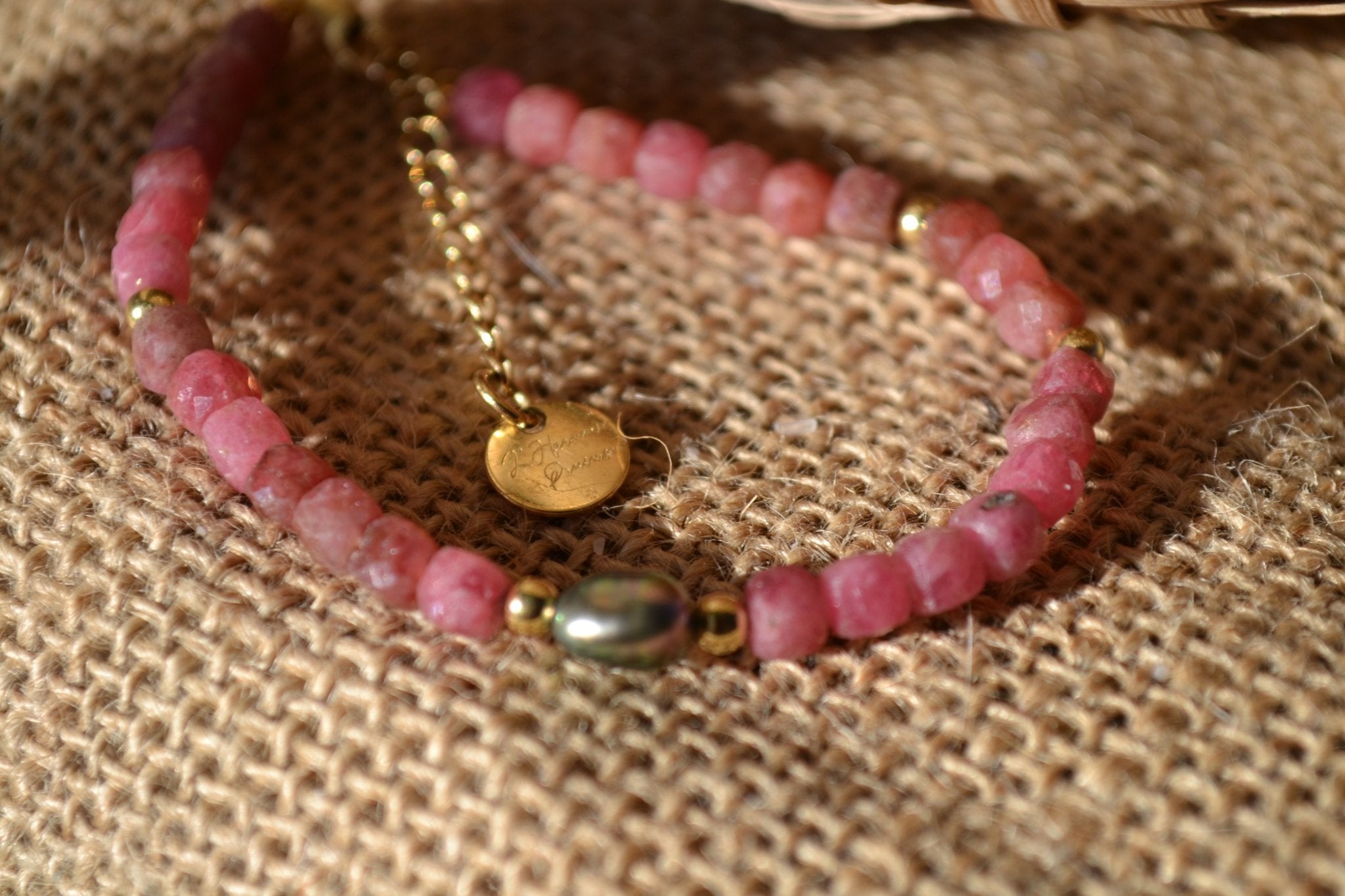 TALISMAN VESTA Rubis 4 mm, , création artisanale – L'Harmonie Précieuse